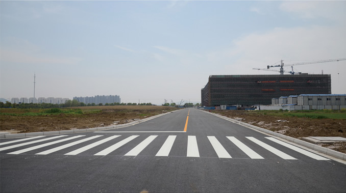 蘇州高新區峨眉山西側三條道路